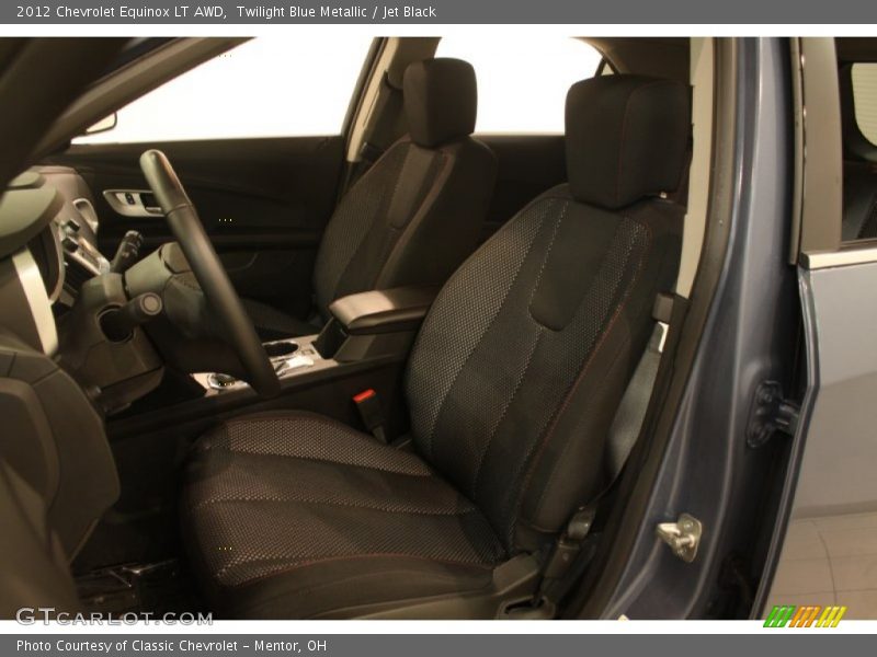 Twilight Blue Metallic / Jet Black 2012 Chevrolet Equinox LT AWD