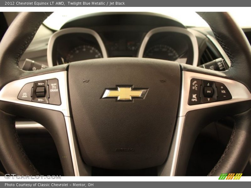 Twilight Blue Metallic / Jet Black 2012 Chevrolet Equinox LT AWD