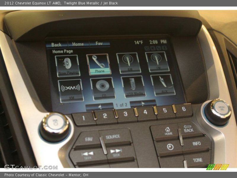 Twilight Blue Metallic / Jet Black 2012 Chevrolet Equinox LT AWD