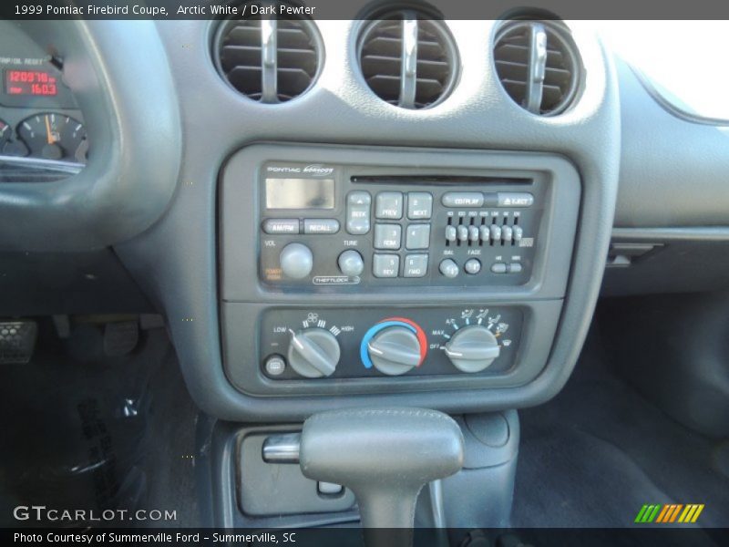Controls of 1999 Firebird Coupe