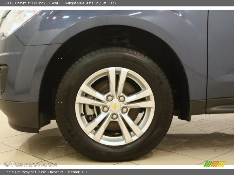 Twilight Blue Metallic / Jet Black 2012 Chevrolet Equinox LT AWD