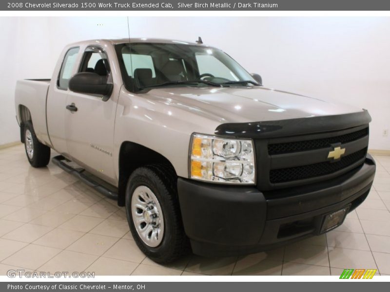 Front 3/4 View of 2008 Silverado 1500 Work Truck Extended Cab