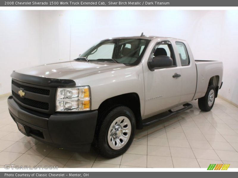 Front 3/4 View of 2008 Silverado 1500 Work Truck Extended Cab