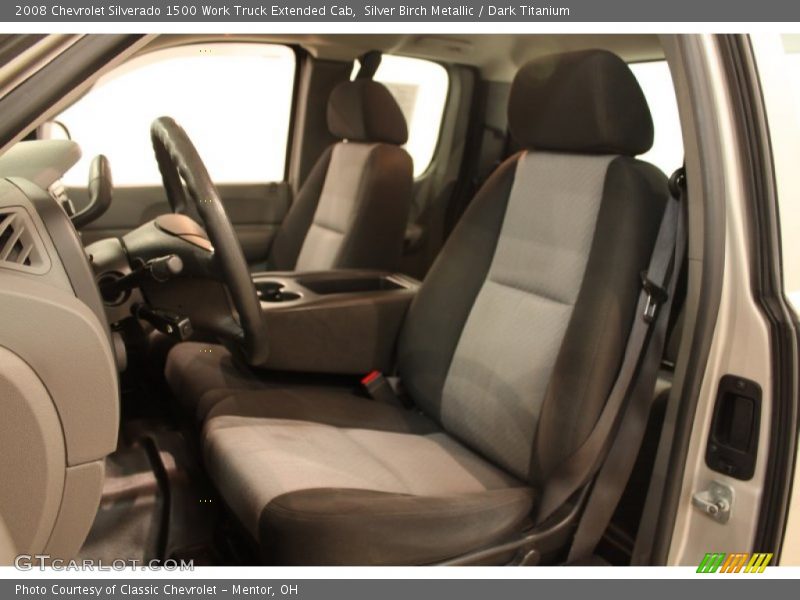 Front Seat of 2008 Silverado 1500 Work Truck Extended Cab
