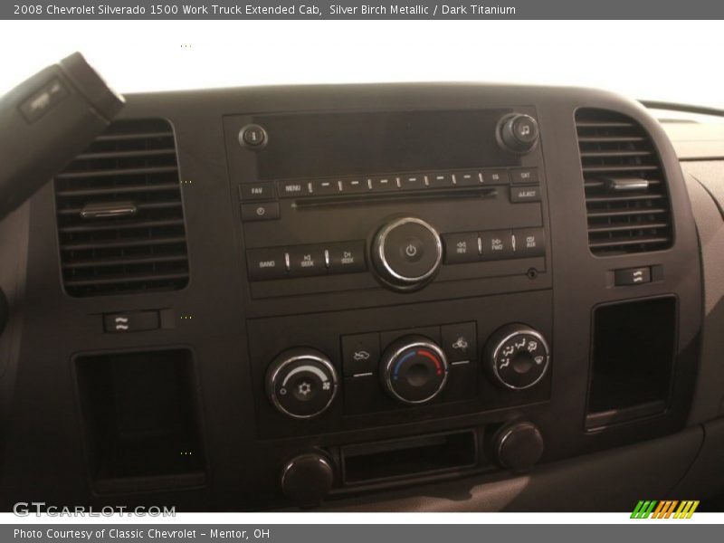 Silver Birch Metallic / Dark Titanium 2008 Chevrolet Silverado 1500 Work Truck Extended Cab