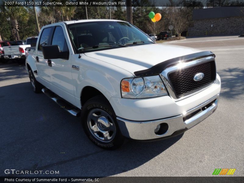 Oxford White / Medium/Dark Flint 2007 Ford F150 XLT SuperCrew
