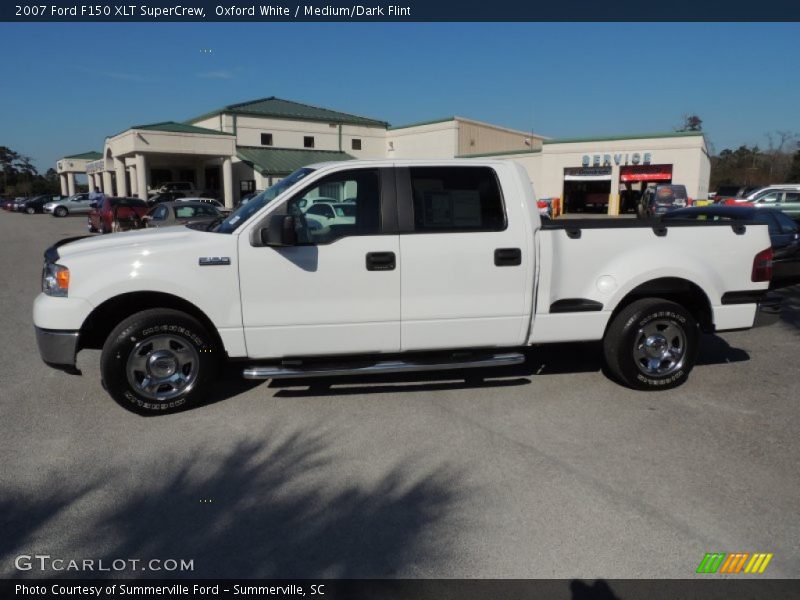 Oxford White / Medium/Dark Flint 2007 Ford F150 XLT SuperCrew