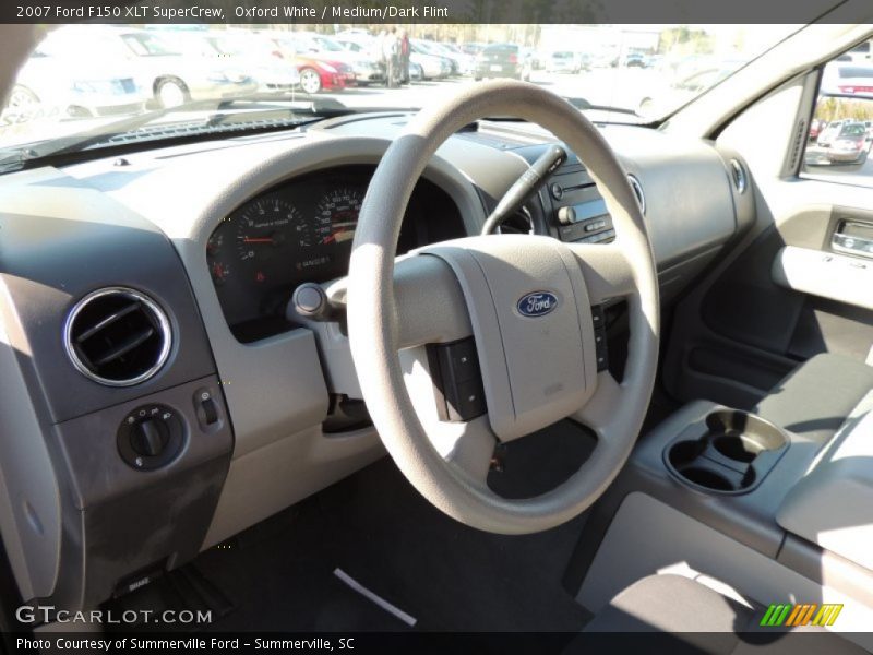 Oxford White / Medium/Dark Flint 2007 Ford F150 XLT SuperCrew