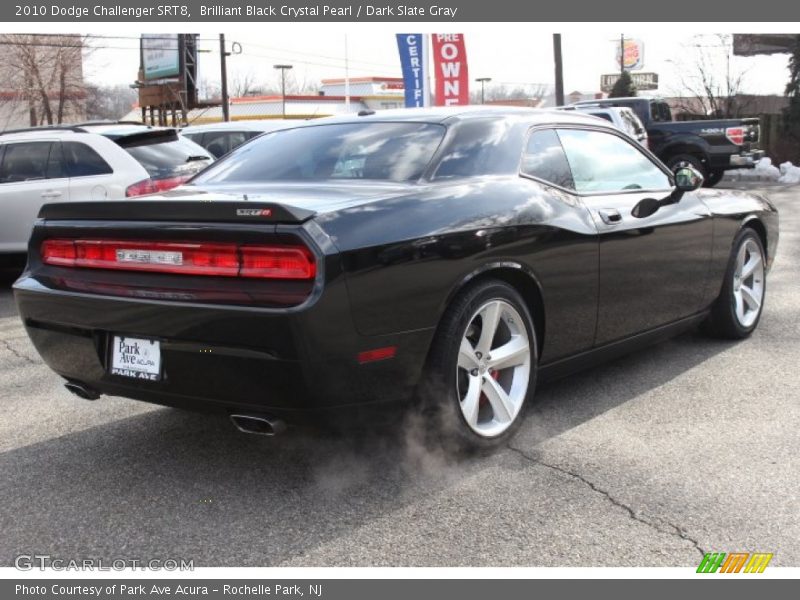 Brilliant Black Crystal Pearl / Dark Slate Gray 2010 Dodge Challenger SRT8