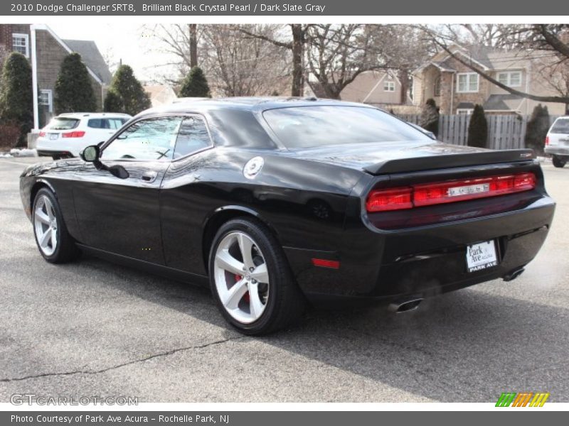 Brilliant Black Crystal Pearl / Dark Slate Gray 2010 Dodge Challenger SRT8