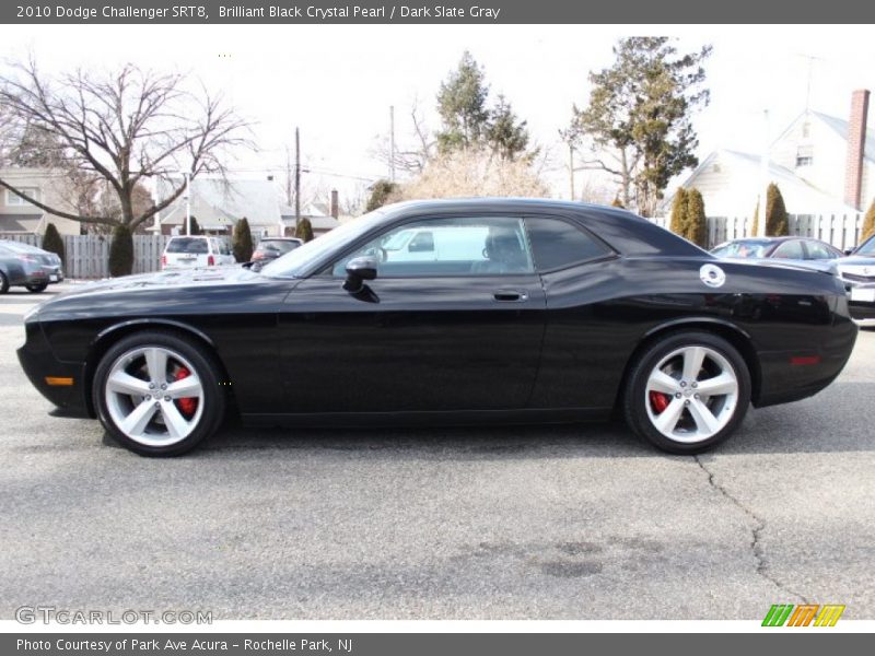Brilliant Black Crystal Pearl / Dark Slate Gray 2010 Dodge Challenger SRT8