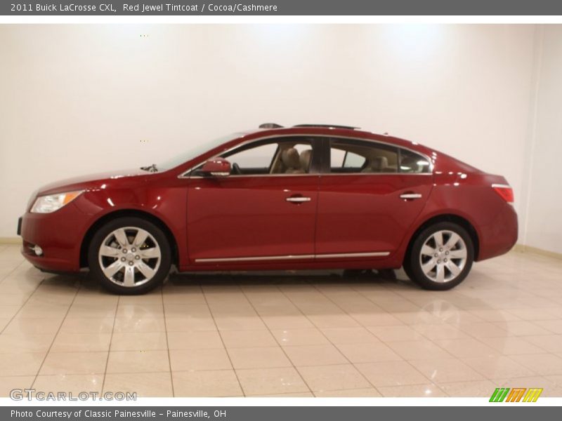 Red Jewel Tintcoat / Cocoa/Cashmere 2011 Buick LaCrosse CXL