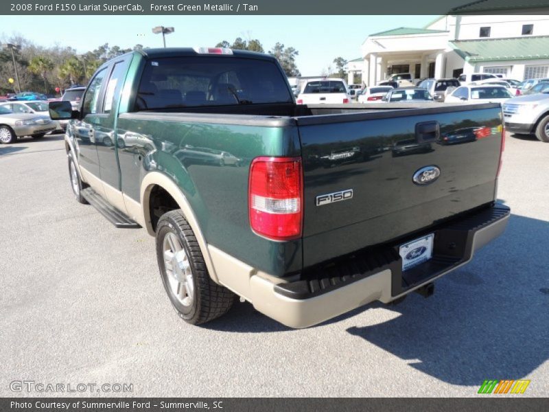 Forest Green Metallic / Tan 2008 Ford F150 Lariat SuperCab