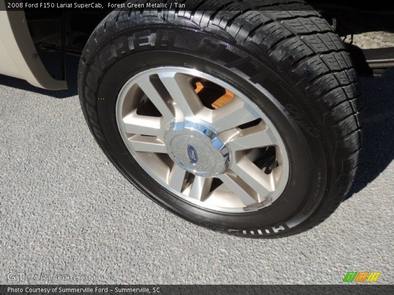 Forest Green Metallic / Tan 2008 Ford F150 Lariat SuperCab