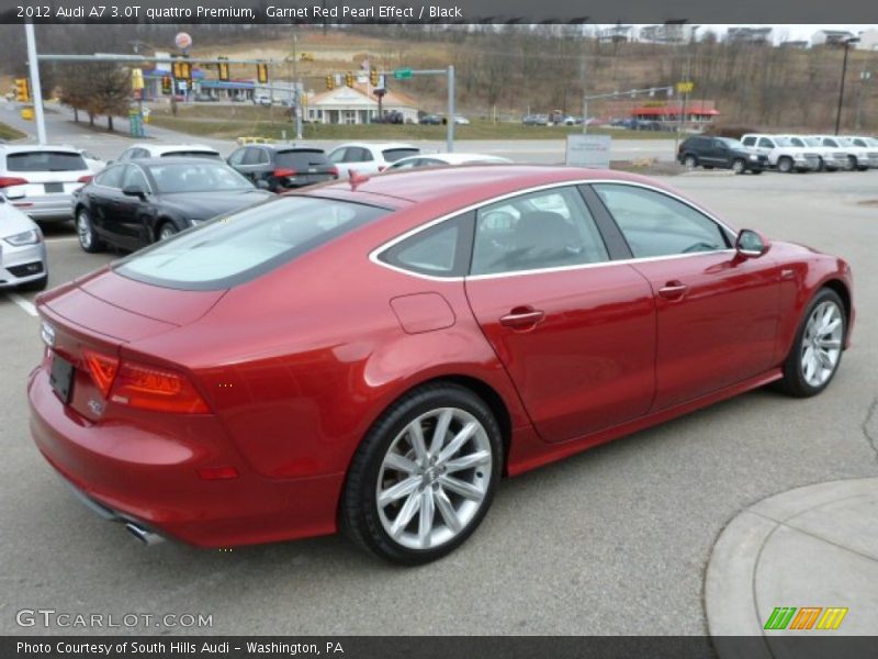 Garnet Red Pearl Effect / Black 2012 Audi A7 3.0T quattro Premium