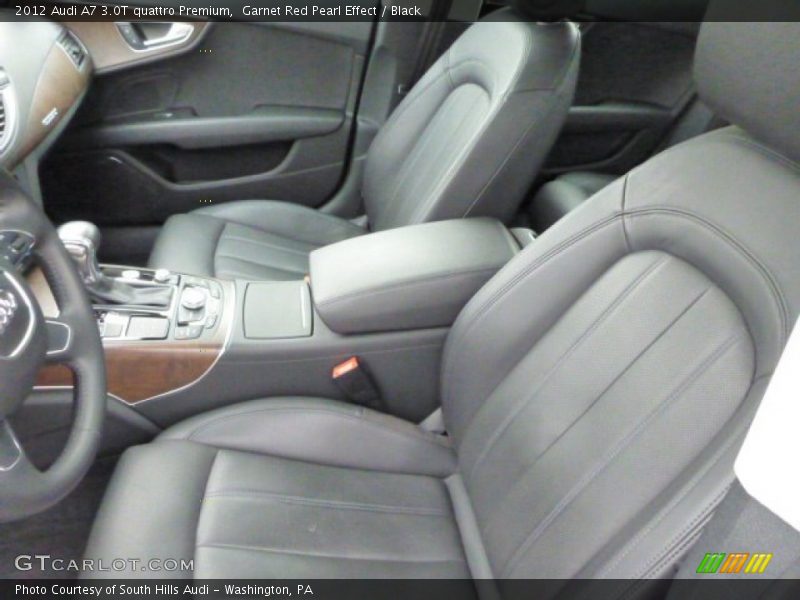 Front Seat of 2012 A7 3.0T quattro Premium