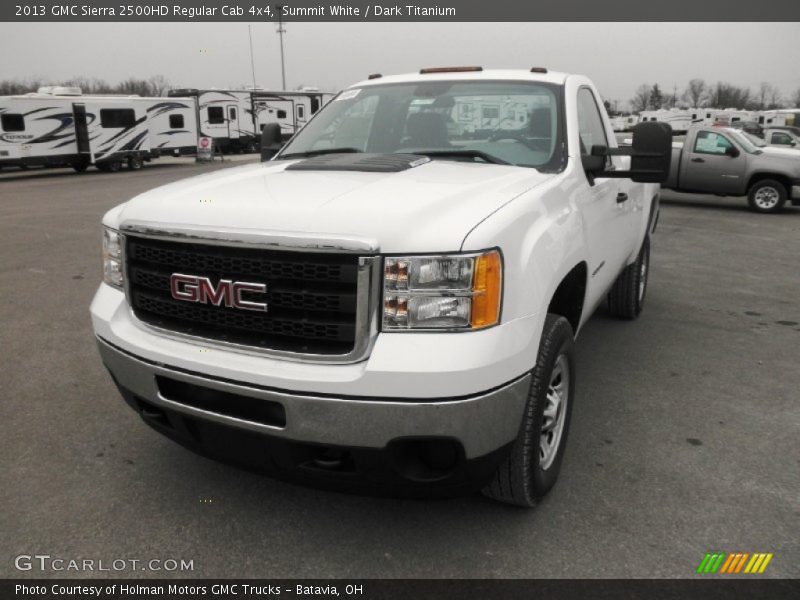 Summit White / Dark Titanium 2013 GMC Sierra 2500HD Regular Cab 4x4