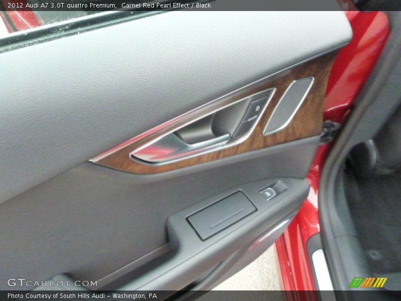 Garnet Red Pearl Effect / Black 2012 Audi A7 3.0T quattro Premium