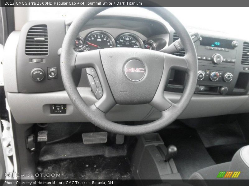 Summit White / Dark Titanium 2013 GMC Sierra 2500HD Regular Cab 4x4