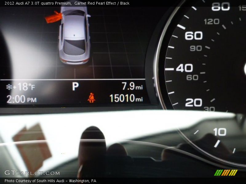 Garnet Red Pearl Effect / Black 2012 Audi A7 3.0T quattro Premium