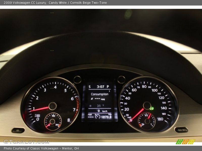 Candy White / Cornsilk Beige Two-Tone 2009 Volkswagen CC Luxury