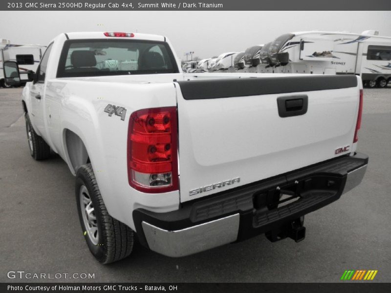 Summit White / Dark Titanium 2013 GMC Sierra 2500HD Regular Cab 4x4