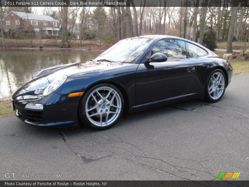 Dark Blue Metallic / Sand Beige 2011 Porsche 911 Carrera Coupe