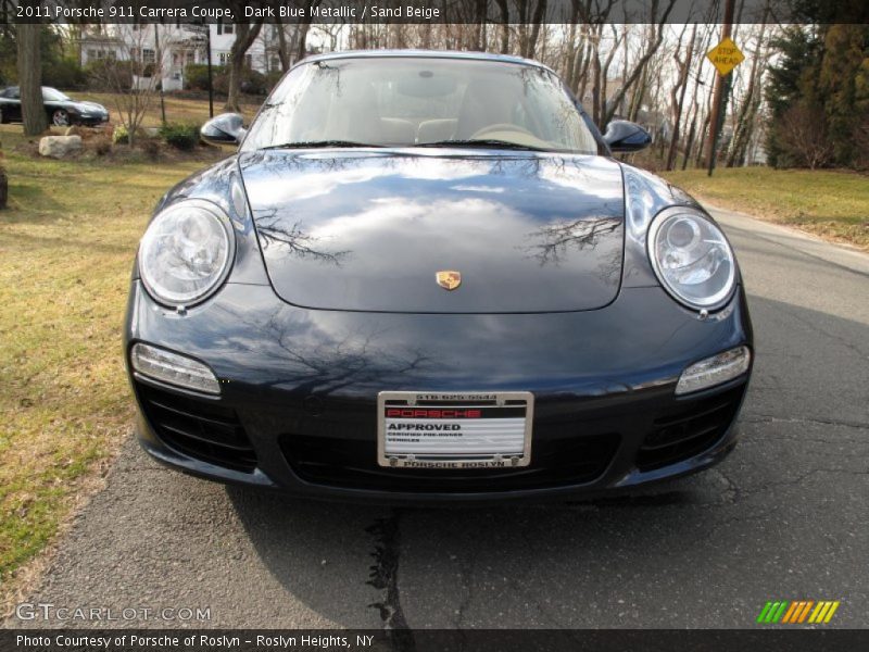 Dark Blue Metallic / Sand Beige 2011 Porsche 911 Carrera Coupe