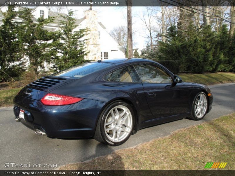 Dark Blue Metallic / Sand Beige 2011 Porsche 911 Carrera Coupe