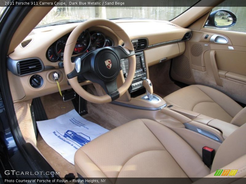 Sand Beige Interior - 2011 911 Carrera Coupe 