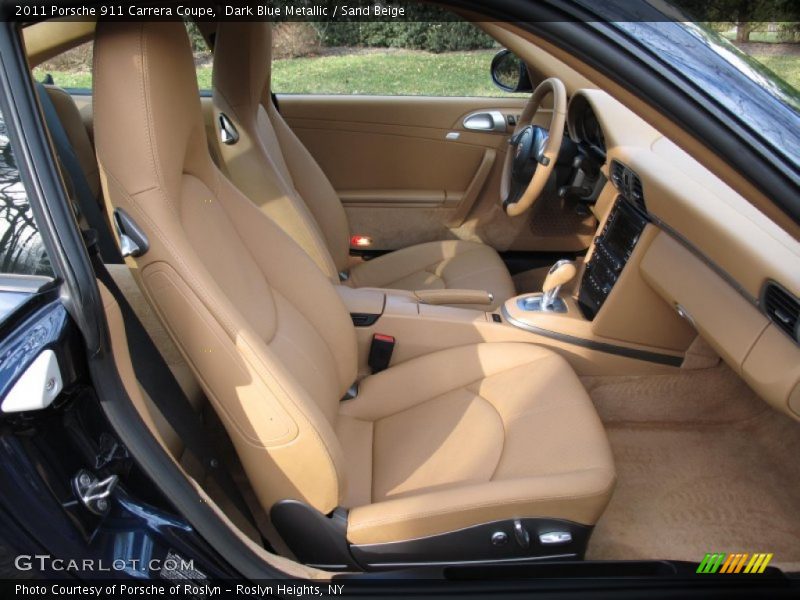 Dark Blue Metallic / Sand Beige 2011 Porsche 911 Carrera Coupe