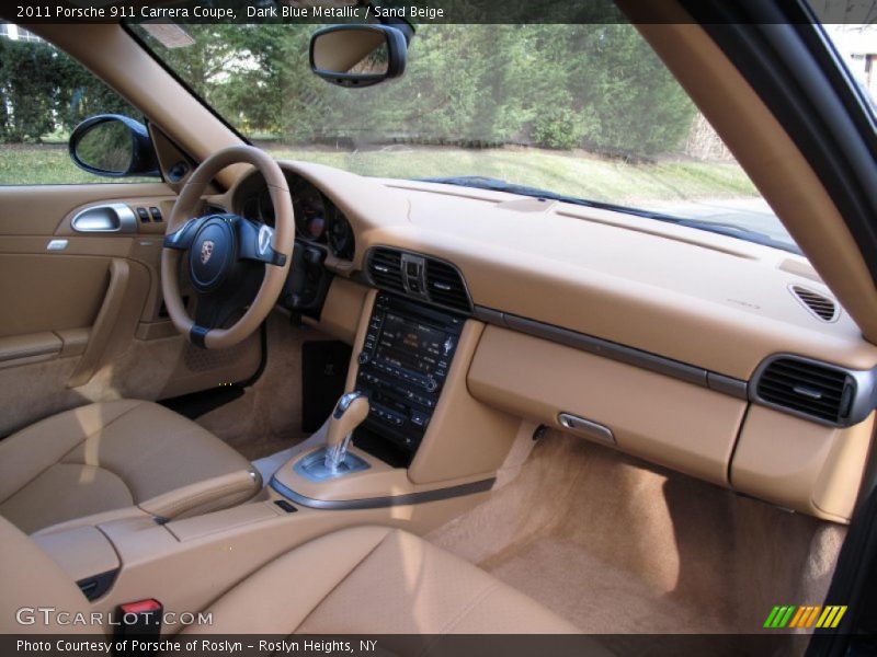 Dark Blue Metallic / Sand Beige 2011 Porsche 911 Carrera Coupe