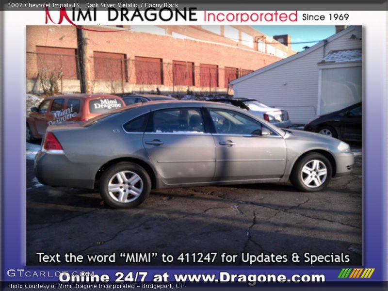 Dark Silver Metallic / Ebony Black 2007 Chevrolet Impala LS