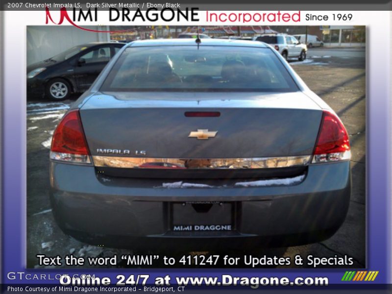 Dark Silver Metallic / Ebony Black 2007 Chevrolet Impala LS