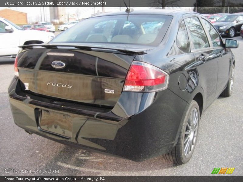 Ebony Black / Medium Stone 2011 Ford Focus SES Sedan