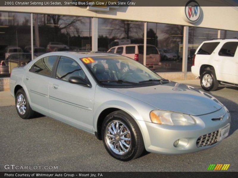 Sterling Blue Satin Glow / Dark Slate Gray 2001 Chrysler Sebring LXi Sedan