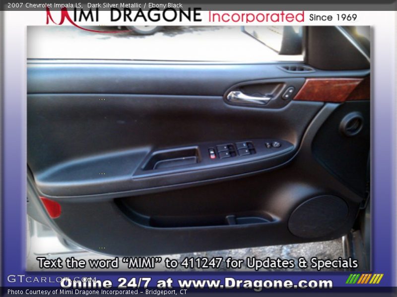 Dark Silver Metallic / Ebony Black 2007 Chevrolet Impala LS