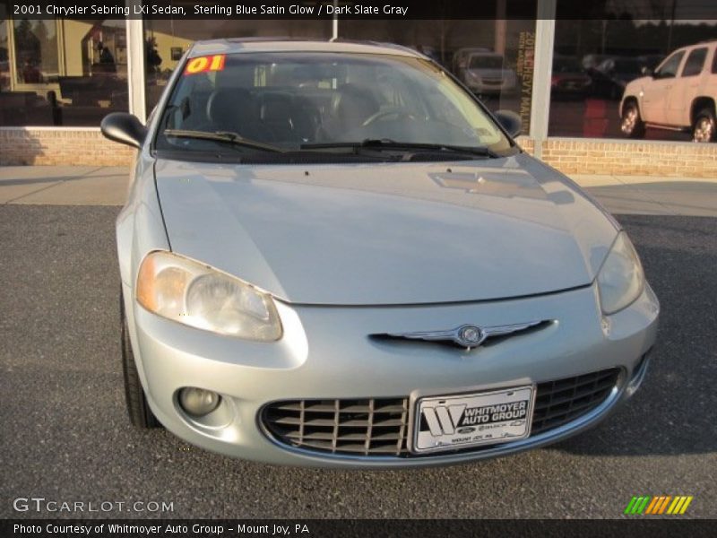 Sterling Blue Satin Glow / Dark Slate Gray 2001 Chrysler Sebring LXi Sedan