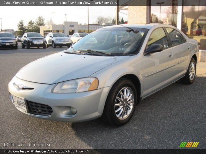 Sterling Blue Satin Glow / Dark Slate Gray 2001 Chrysler Sebring LXi Sedan