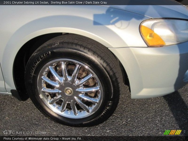 Sterling Blue Satin Glow / Dark Slate Gray 2001 Chrysler Sebring LXi Sedan