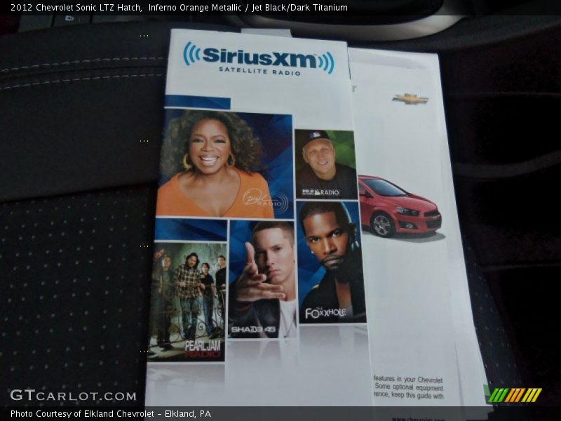 Books/Manuals of 2012 Sonic LTZ Hatch