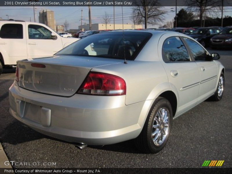 Sterling Blue Satin Glow / Dark Slate Gray 2001 Chrysler Sebring LXi Sedan