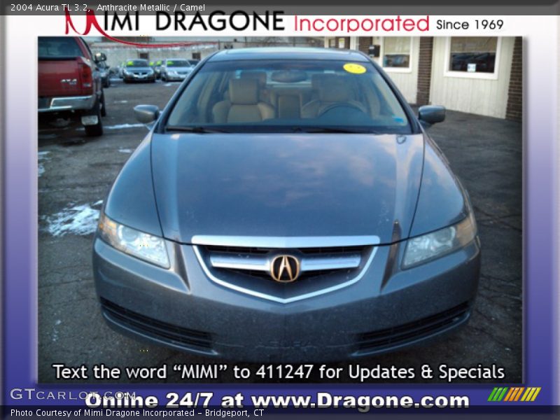 Anthracite Metallic / Camel 2004 Acura TL 3.2