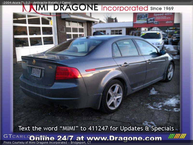 Anthracite Metallic / Camel 2004 Acura TL 3.2