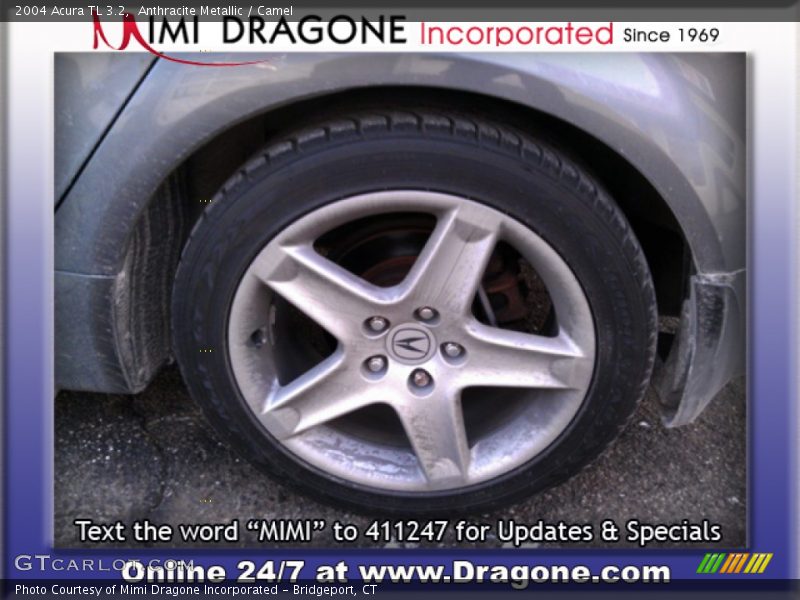 Anthracite Metallic / Camel 2004 Acura TL 3.2