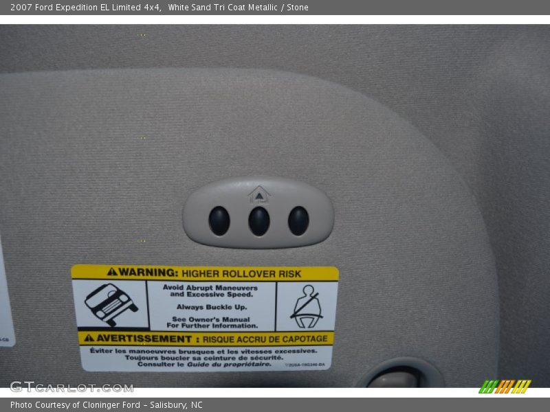 White Sand Tri Coat Metallic / Stone 2007 Ford Expedition EL Limited 4x4