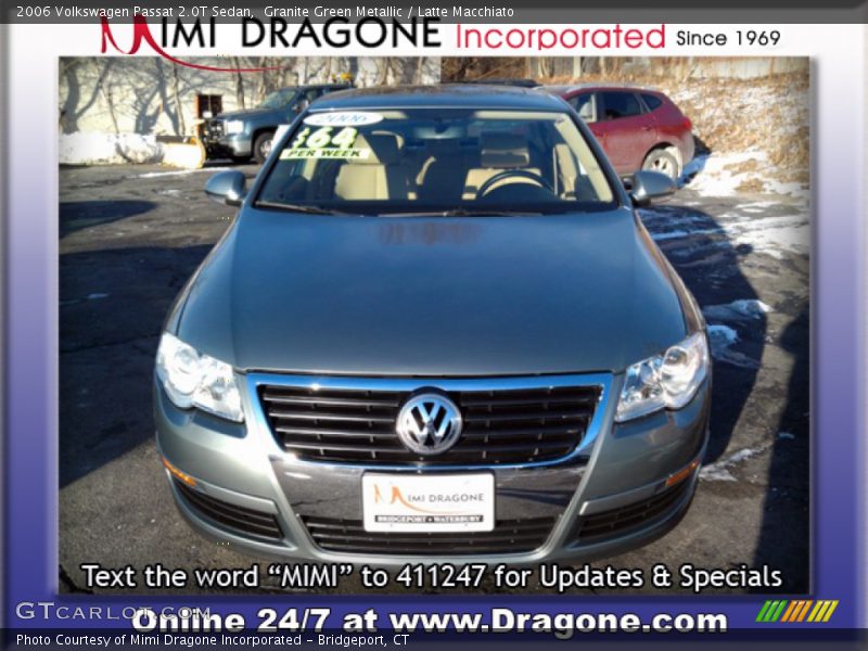 Granite Green Metallic / Latte Macchiato 2006 Volkswagen Passat 2.0T Sedan