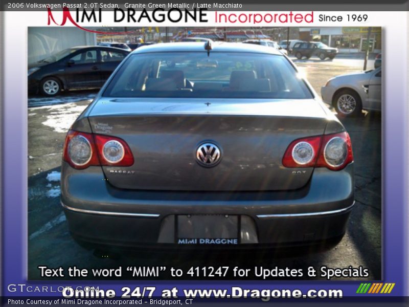 Granite Green Metallic / Latte Macchiato 2006 Volkswagen Passat 2.0T Sedan