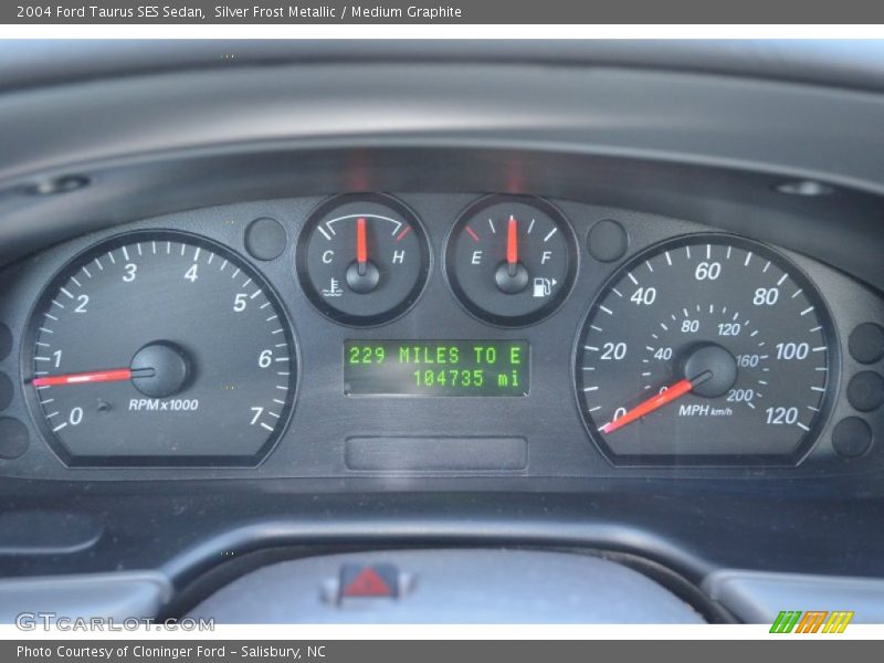  2004 Taurus SES Sedan SES Sedan Gauges