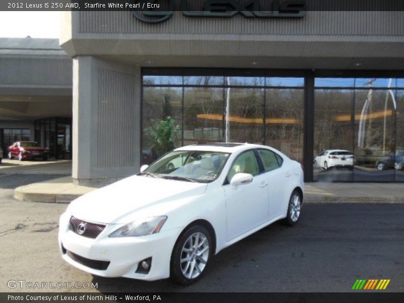 Starfire White Pearl / Ecru 2012 Lexus IS 250 AWD